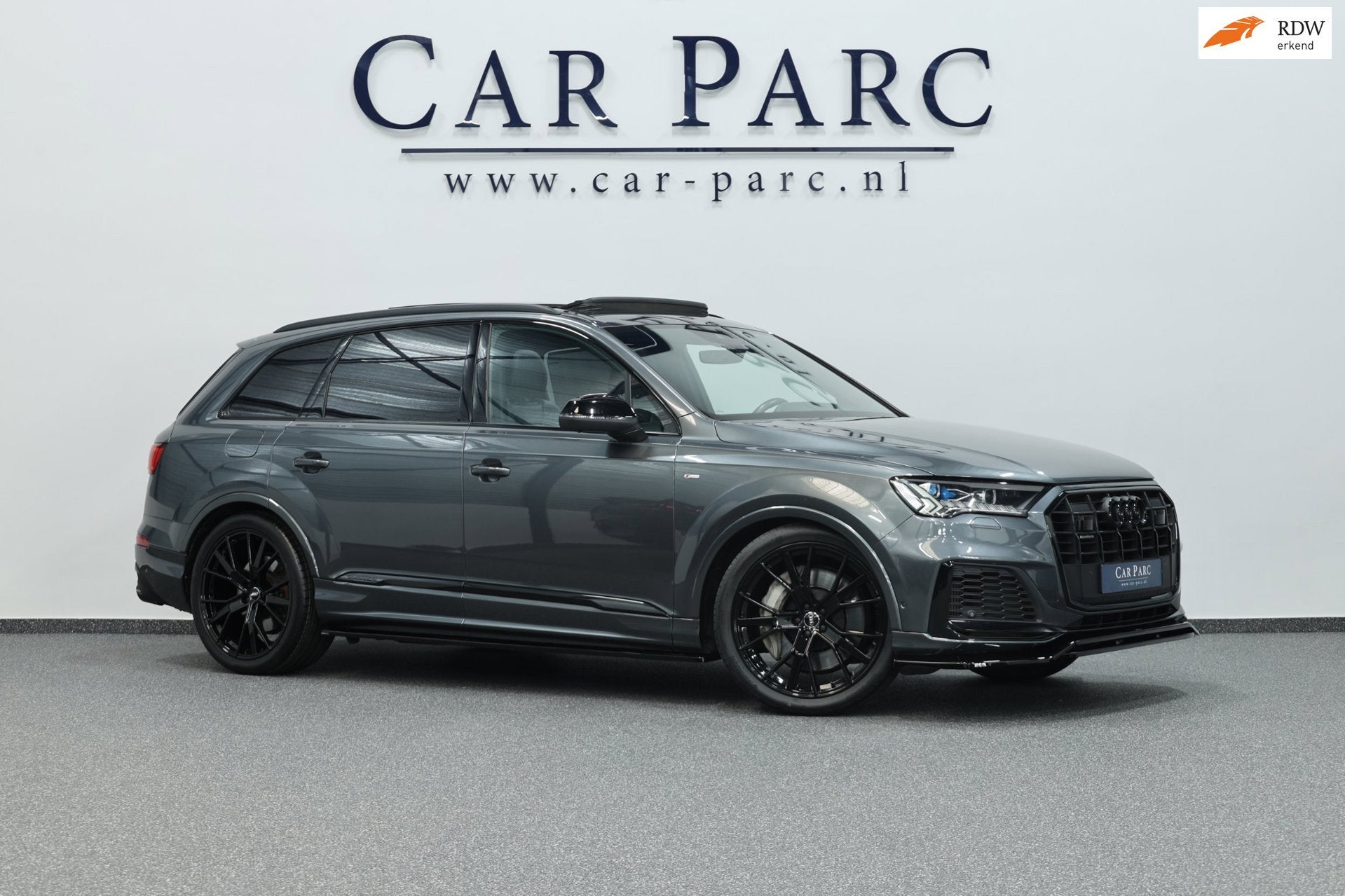 Audi Q7 55 TFSI e quattro 381+PK 3x S-line BTW/MAXTON/B&O/SF, Auto's, Automaat, Dealer onderhouden, Euro 6, 2995 cc