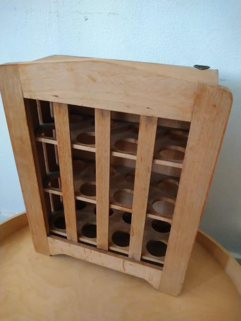 Vintage houten eierrekje, Antiek en Kunst, Ophalen of Verzenden