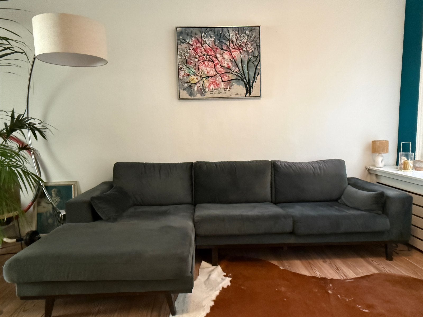 Comfortabele Loungebank, Huis en Inrichting, Ophalen, Hoekbank, Zo goed als nieuw, Vierpersoons of meer