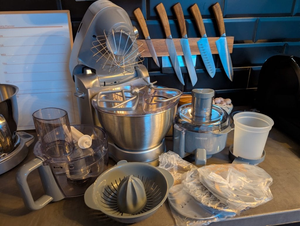 Kenwood Prospero+ EasyWeigh Keukenmachine Zilver, Gebruikt, Verzenden, Vaatwasserbestendig, 3 snelheden of meer