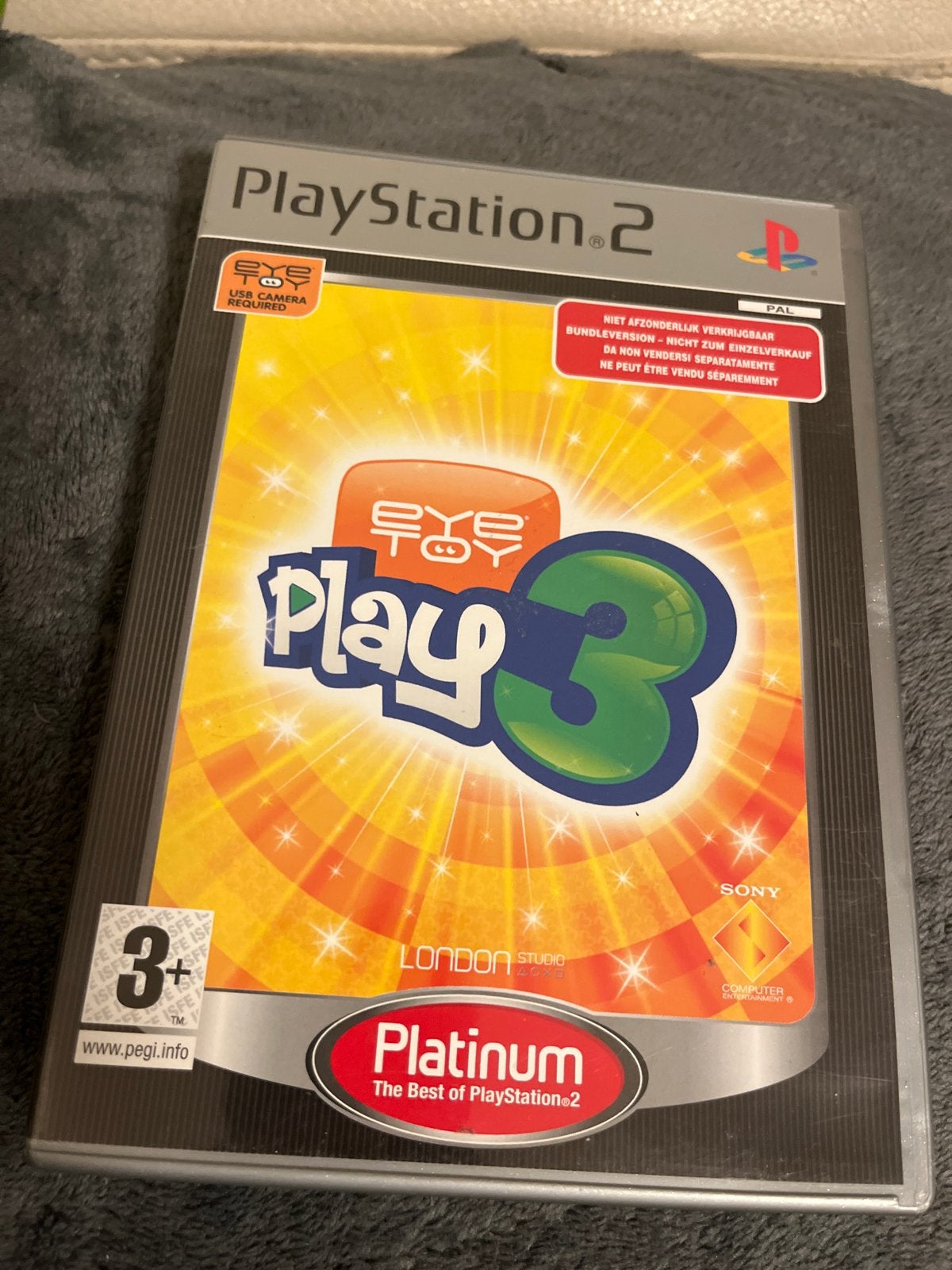 EyeToy Play 3 - PlayStation 2 (PS2) Platinum Editie, Gebruikt, Overige genres, Eén computer, Ophalen of Verzenden