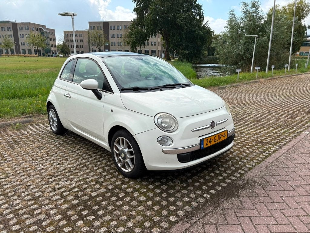 Fiat 500 1.2 C 2008 Wit, Auto's, Fiat, Voorwielaandrijving, Stof, 1242 cc, 4 cilinders