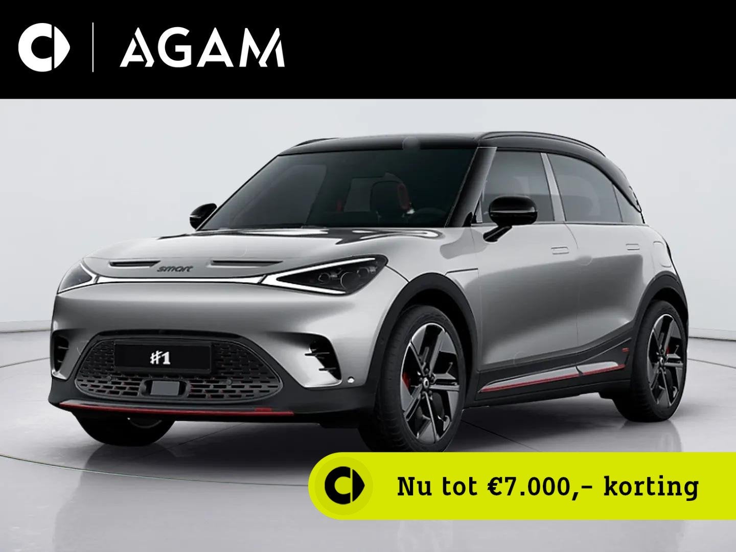 smart #1 BRABUS 66 kWh, Auto's, Smart, Automaat, Alcantara, 1600 kg, SUV of Terreinwagen