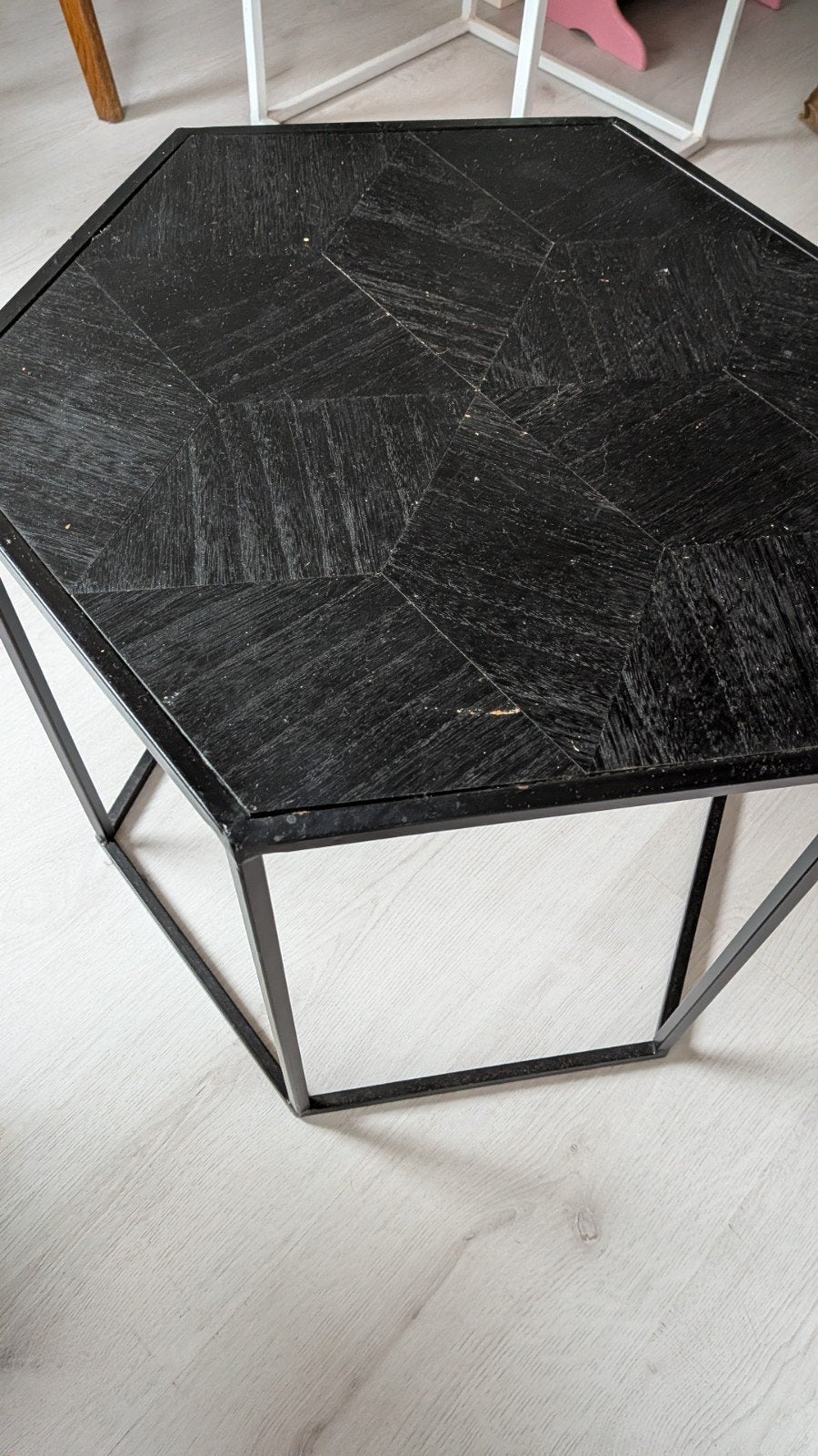 Zwart bijzettafeltje, Ophalen, Rond, Minder dan 55 cm, 45 tot 60 cm