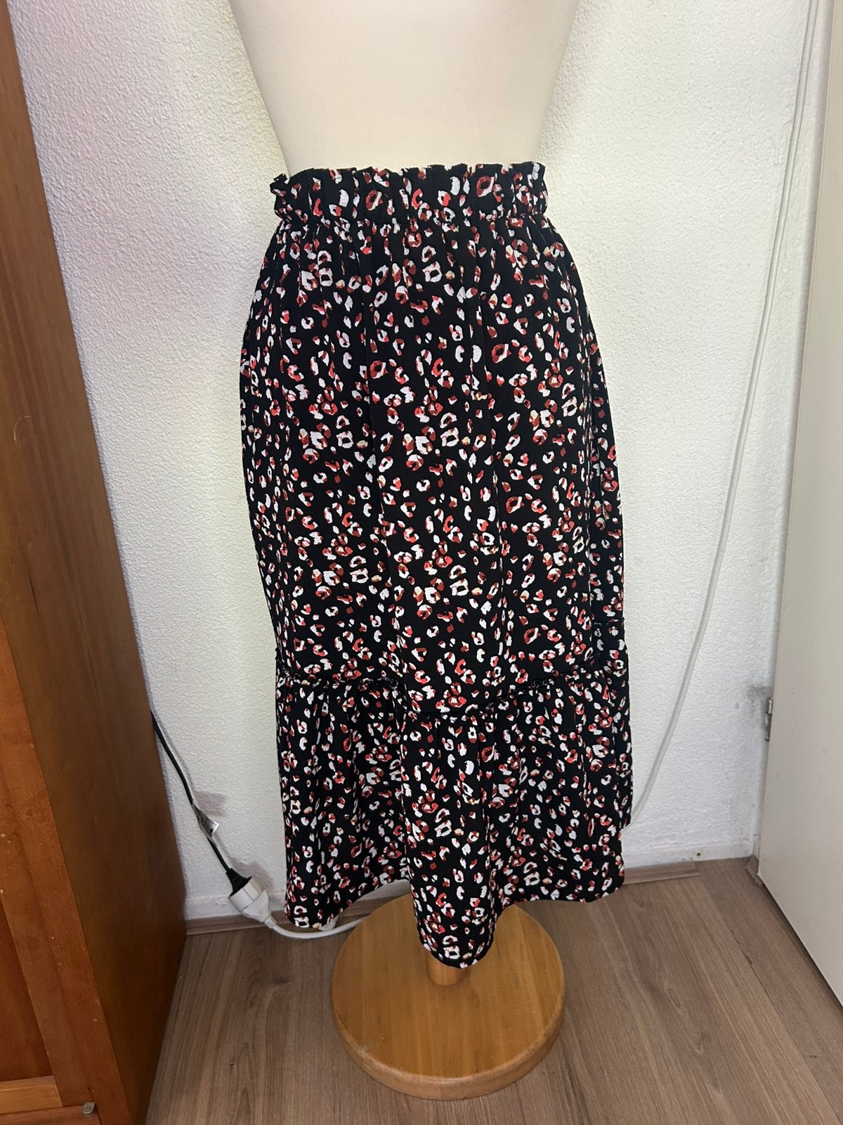 Dames panterprint rok | Jazlyn | maat S/36 | als nieuw, Zwart, Ophalen of Verzenden, Zo goed als nieuw, Maat 36 (S)