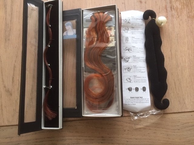hair extension/strengen+ haarband, Ophalen of Verzenden, Nieuw, Pruik of Haarverlenging