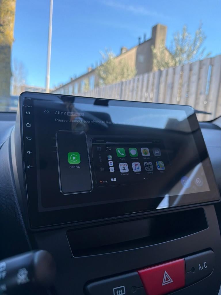 NIEUWE 10"RADIO CARPLAY C1-107 AYGO 2005 2012, Ophalen of Verzenden, Nieuw