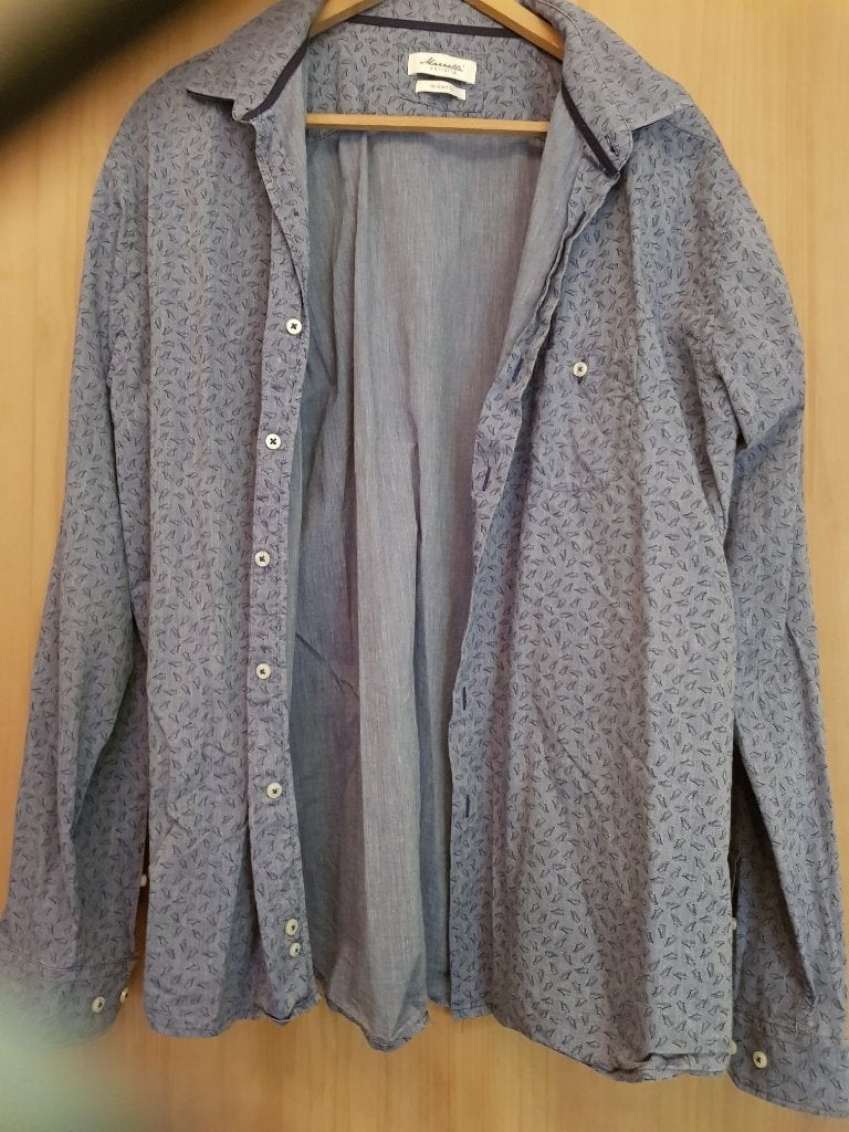 heren blouse maat 3XL lange mouw, Kleding | Heren, Overhemden, Overige kleuren, Verzenden, Zo goed als nieuw, Overige halswijdtes