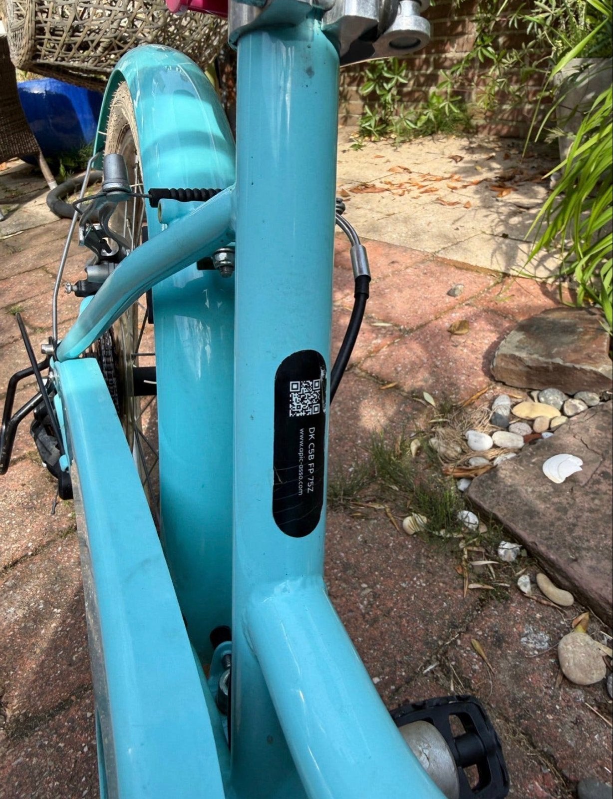 B'TWIN Elops 500 Kinderfiets - Lichtblauw (6-9 jaar), Ophalen, Zo goed als nieuw, Velgrem, 20 inch of meer