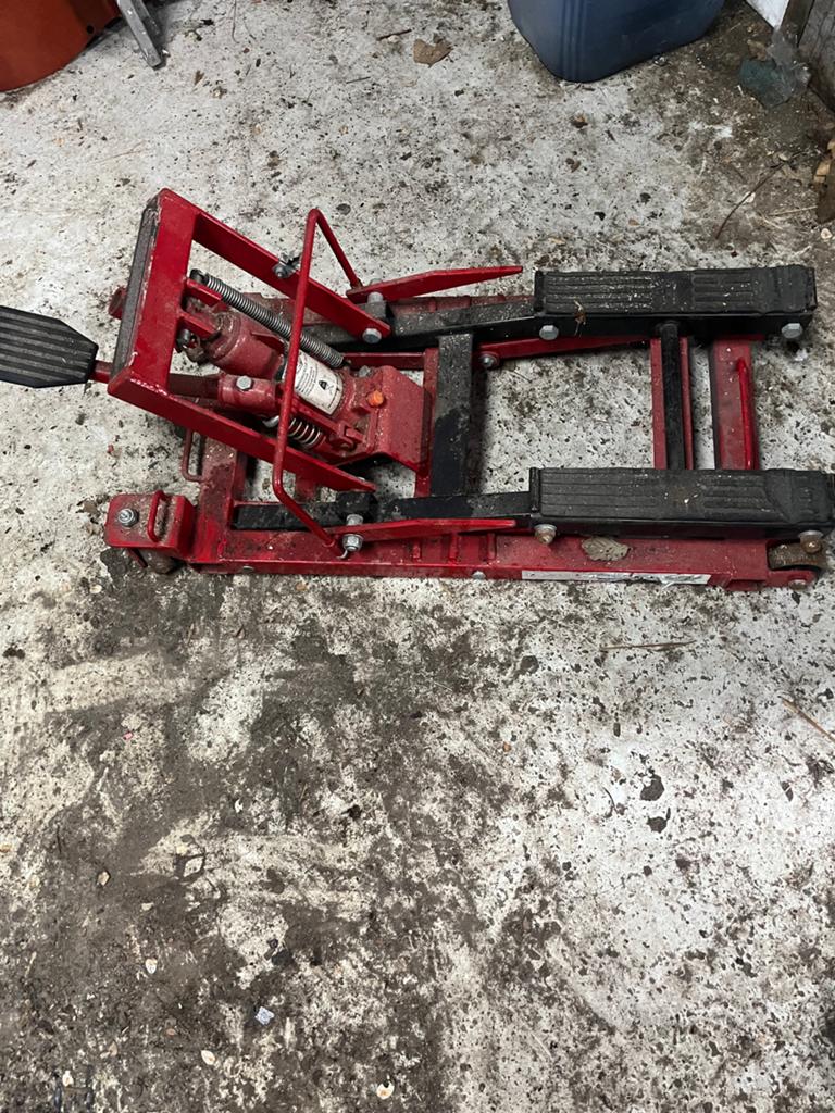 Motor Krik, Ophalen, Zo goed als nieuw, Hydraulisch, Garagekrik