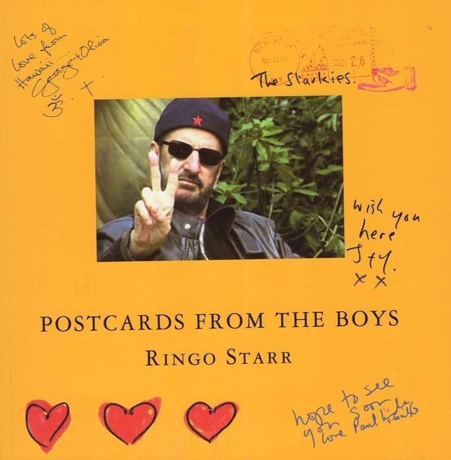 Ringo Starr "Postcards from the Boys"' Boek, Artiest, Ophalen of Verzenden, Zo goed als nieuw, Ringo Starr / Beatles