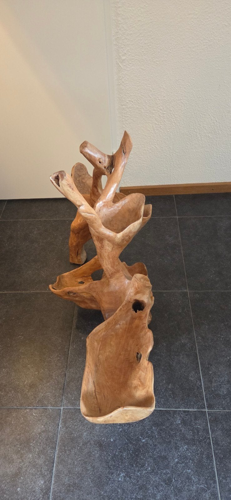 Unieke Teakhouten Stronk Decoratie, Ophalen, Hout, Gebruikt, Landelijk