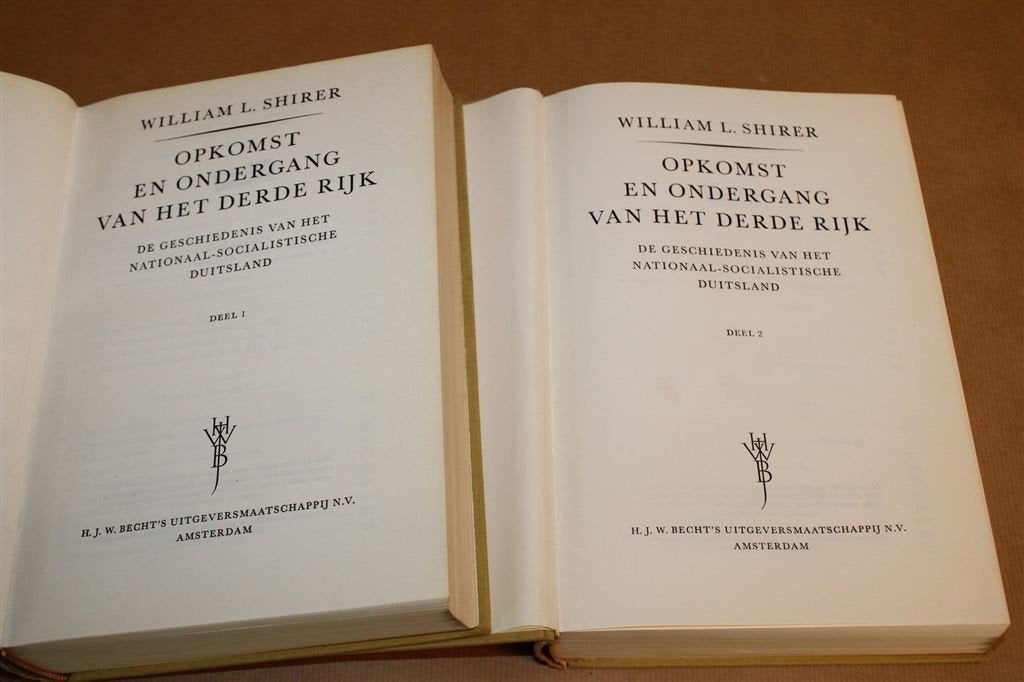 Opkomst en Ondergang Derde Rijk — Shirer Compleet 1961, Boeken, Ophalen of Verzenden, Tweede Wereldoorlog, Gelezen, Overige onderwerpen