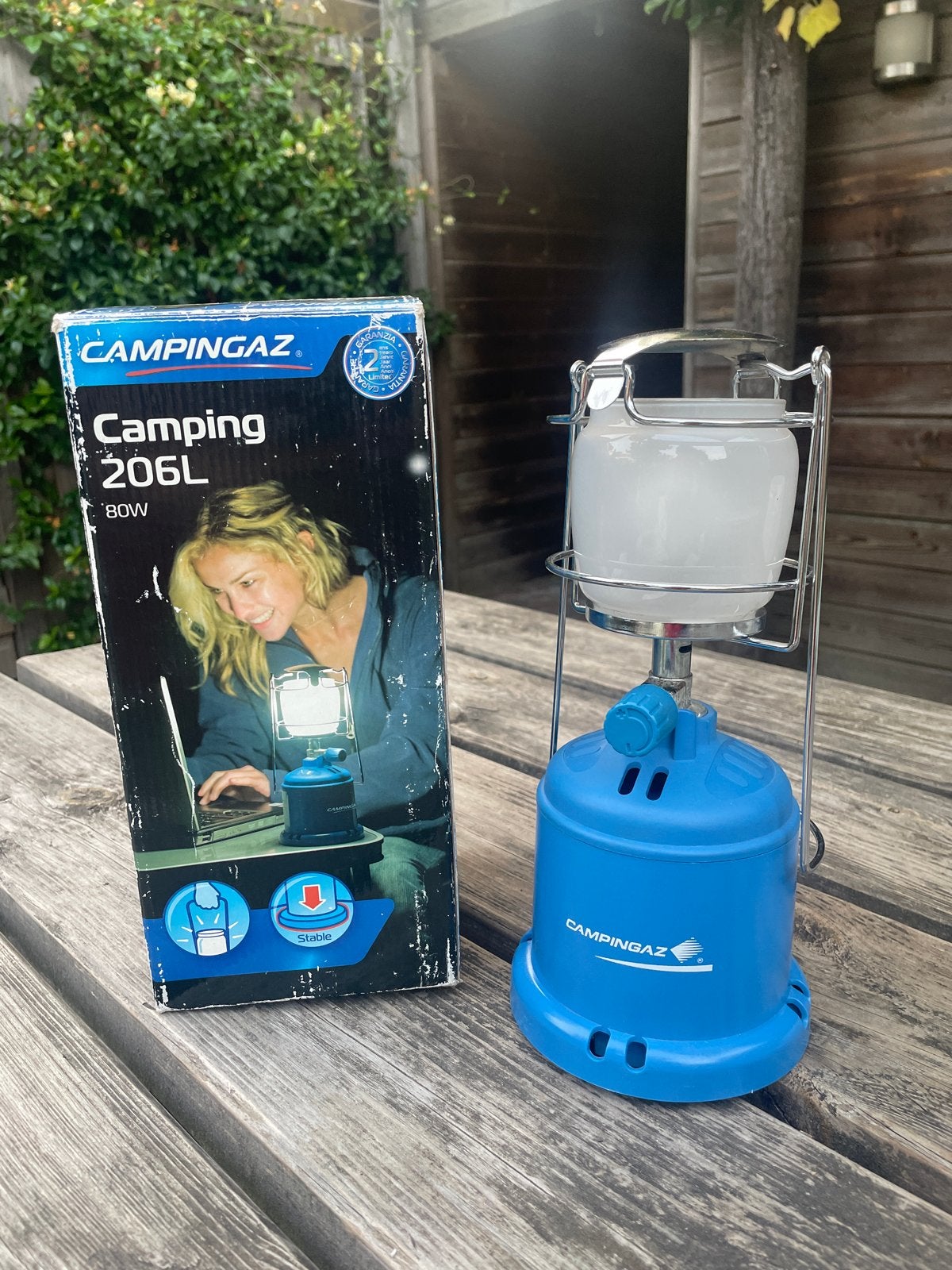 Gaslamp campinggaz 206L, Ophalen, Gebruikt