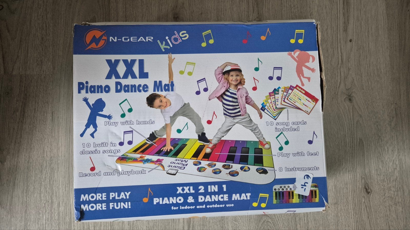 N-gear XXL Piano Dansmat - Muzikaal Speelplezier!, Ophalen of Verzenden, Gebruikt, Speelkleed, Met geluid