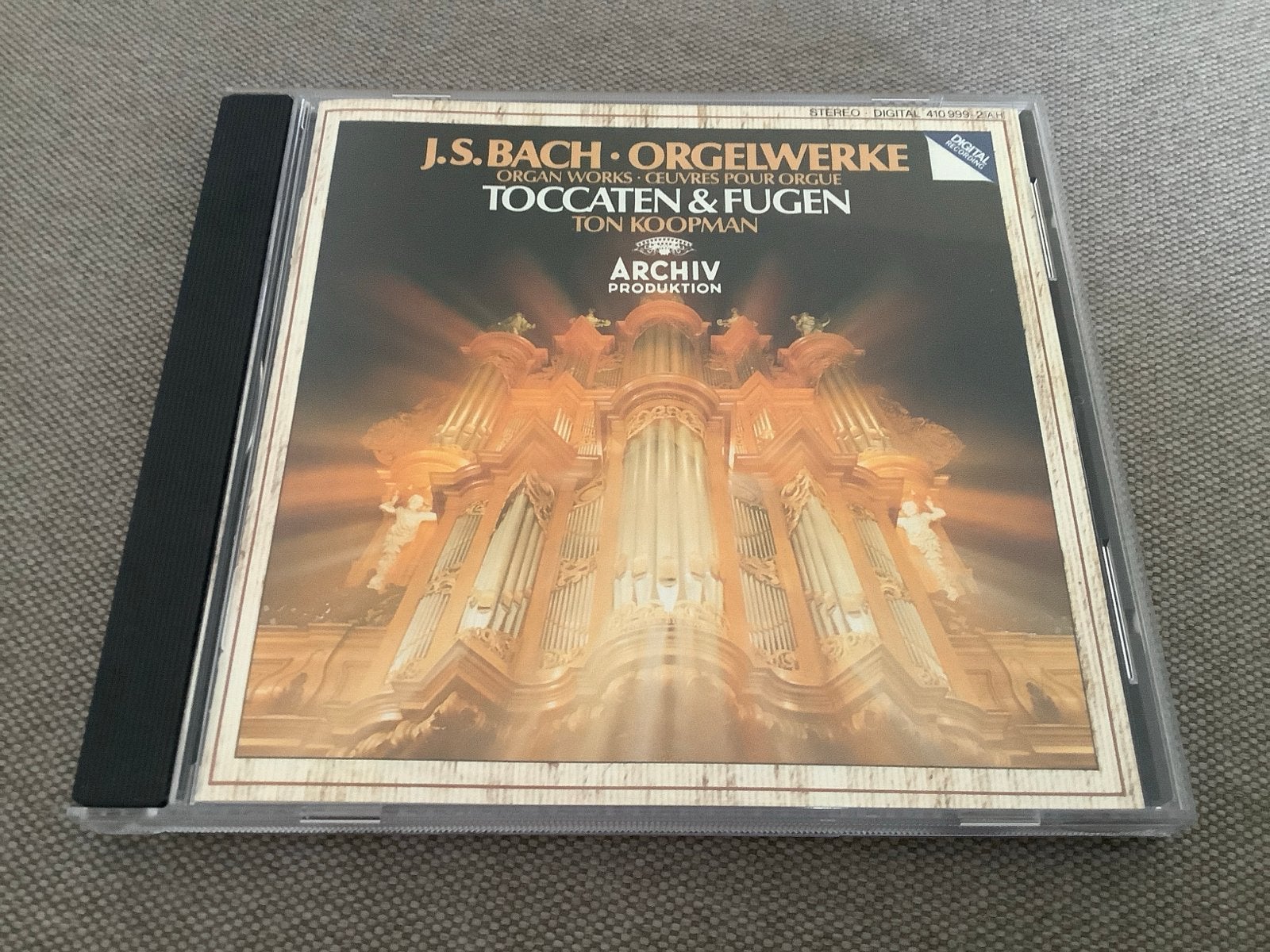 J.S. Bach Orgelwerke - Toccaten & Fugen - Ton Koopman CD, Gebruikt, Ophalen of Verzenden, Orkest of Ballet, Inclusief doosje