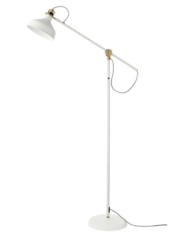 Witte staande lamp | IKEA RANARP, Huis en Inrichting, Ophalen, E27 (groot), 150 tot 200 cm