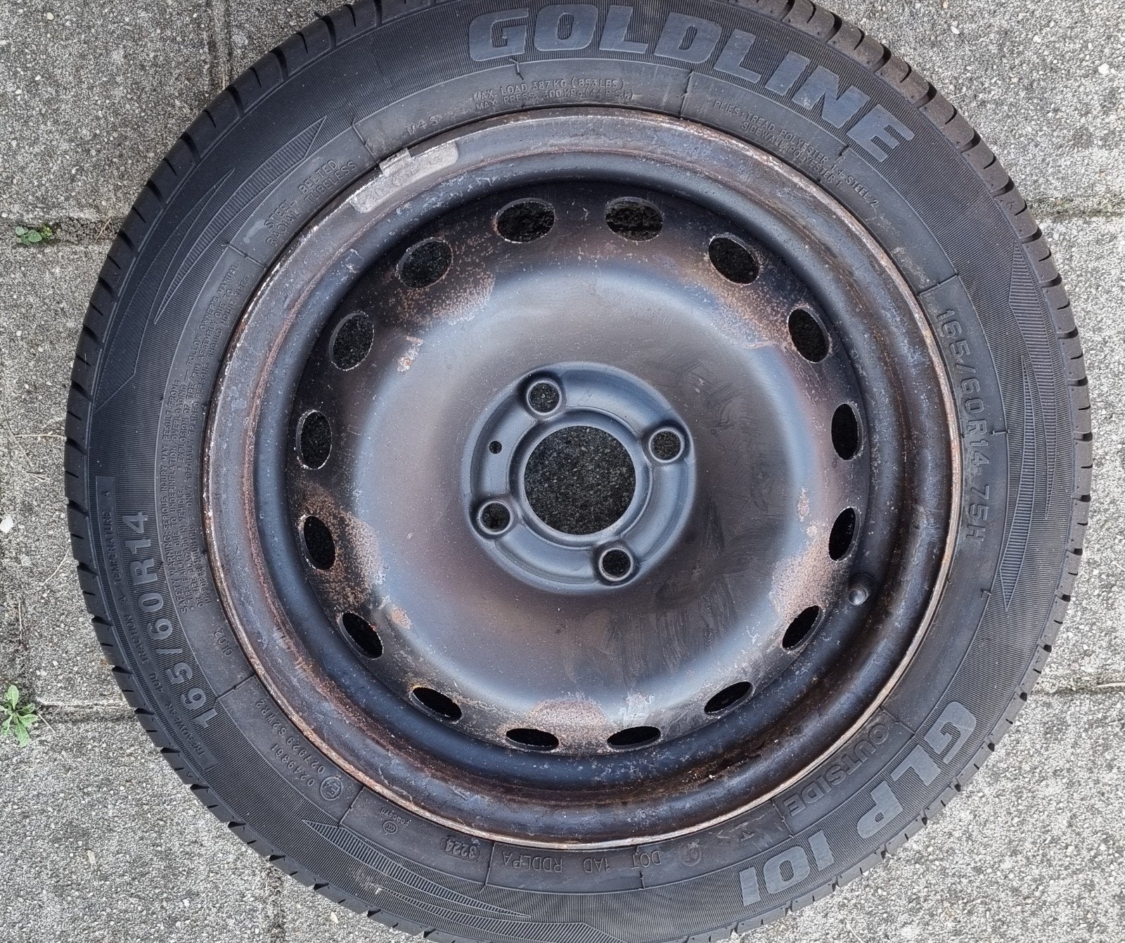 2 stuks Goldline zomerbanden 4x100 ET 36, Ophalen, Gebruikt