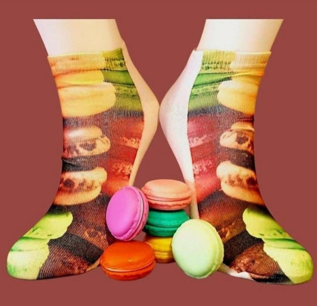 MACARON KORTE SOKKEN + 6 MACARON OPBERG DOOSJES, Ophalen of Verzenden, Nieuw