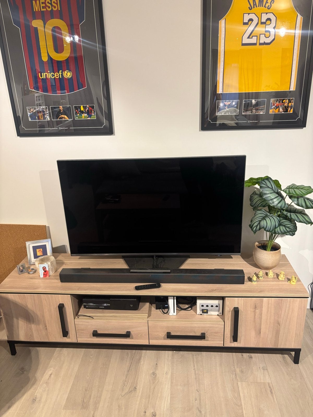 Modern TV-meubel Woonsquare - 180x45x50cm - Zo goed als nieu, Huis en Inrichting, 150 tot 200 cm, Eikenhout, Ophalen of Verzenden