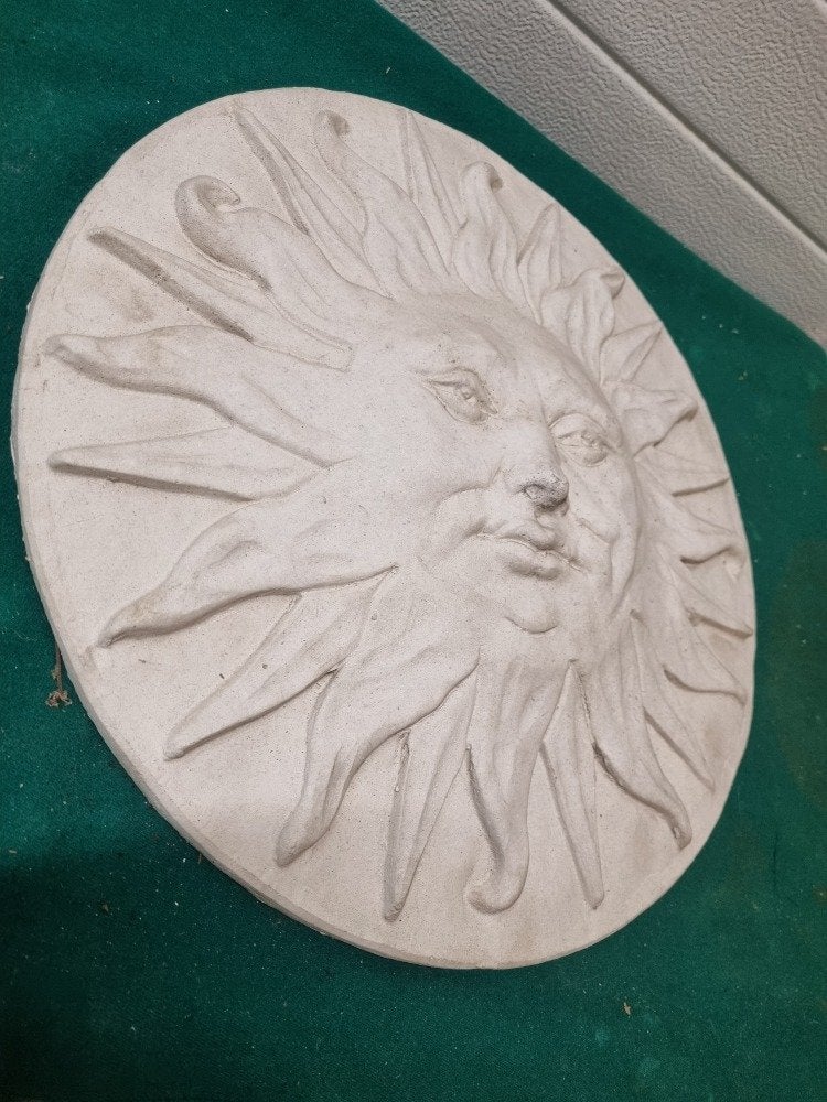 muurhanger zon van beton zwaar, Huis en Inrichting, Woonaccessoires | Wanddecoraties, Ophalen of Verzenden, 'T Olde Gre-j, Info@toldegrej.nl
