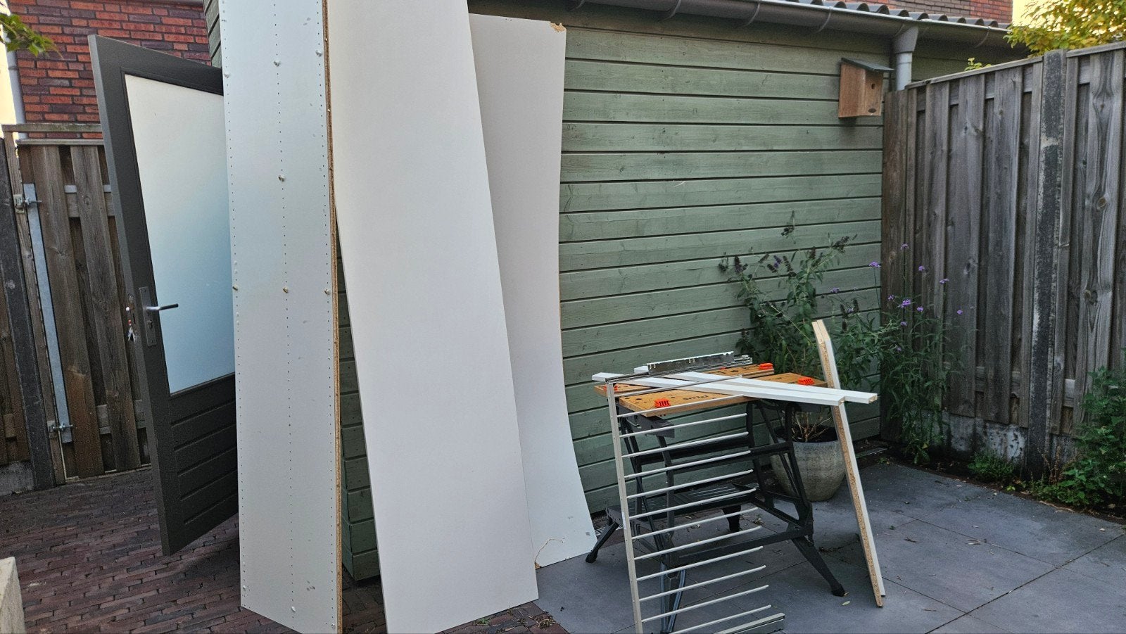 Pax element met broekhanger 100x58x236, Huis en Inrichting, Overige houtsoorten, Gebruikt, 200 cm of meer, Met plank(en)