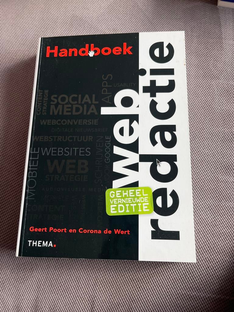 Handboek Webredactie - Weinig gebruikt, Boeken, Ophalen of Verzenden, Zo goed als nieuw, E-commerce en Internet