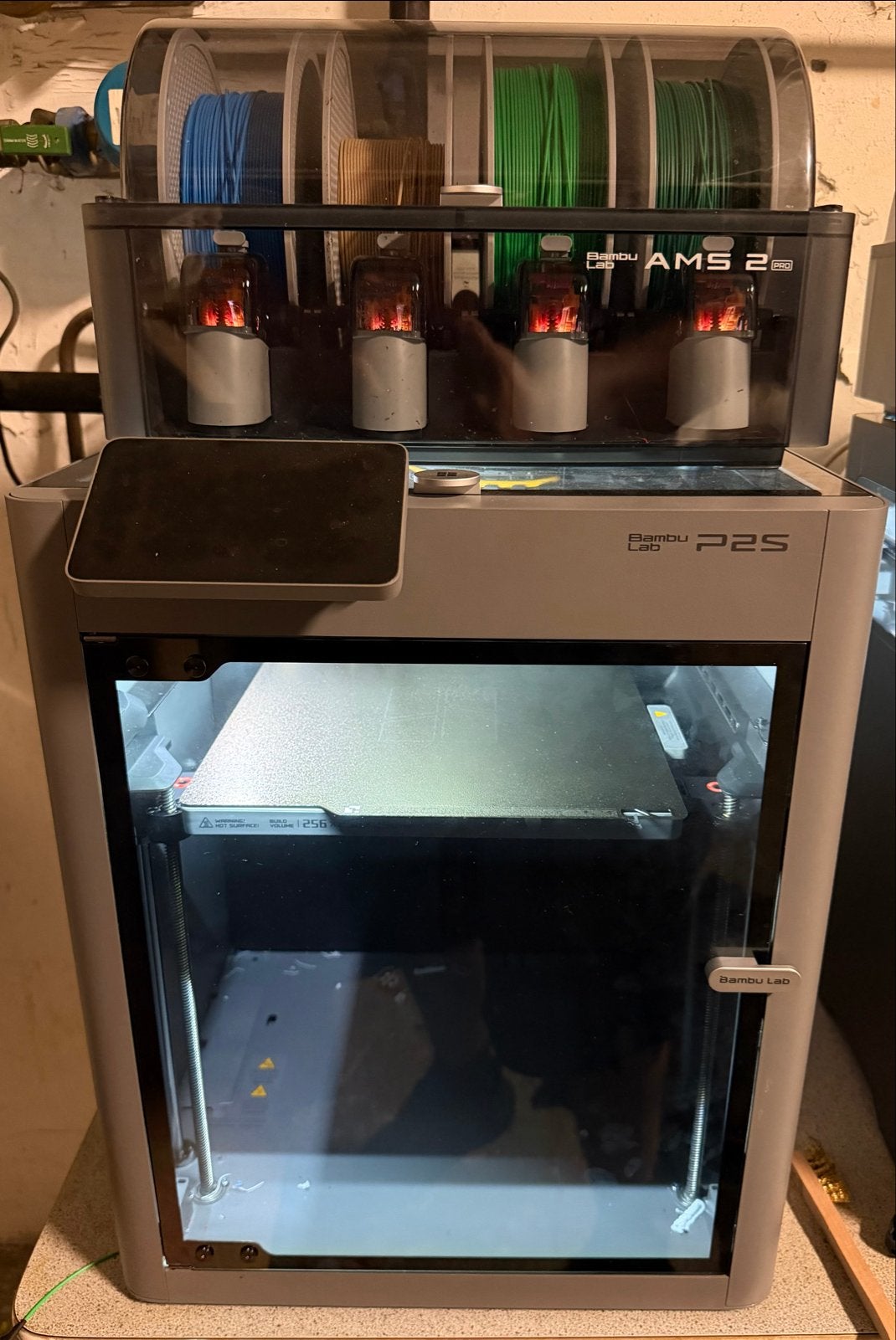 Bambu Lab P2S 3D-printer met AMS 2.0, Computers en Software, 3D Printers, Ophalen, Ingebouwde Wi-Fi, Zo goed als nieuw, Filament