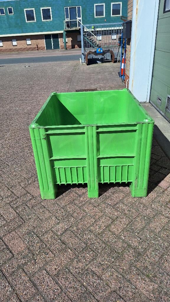 palletbox opslagbak kuubbak Dolav groen  120x100x 73 cm, Ophalen, Gebruikt, 100 cm of meer, 60 cm of meer