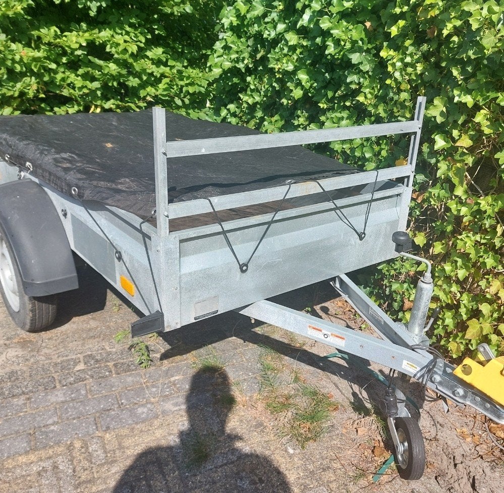 Humbaur aanhangwagen met afdeknet, Ophalen, Gebruikt