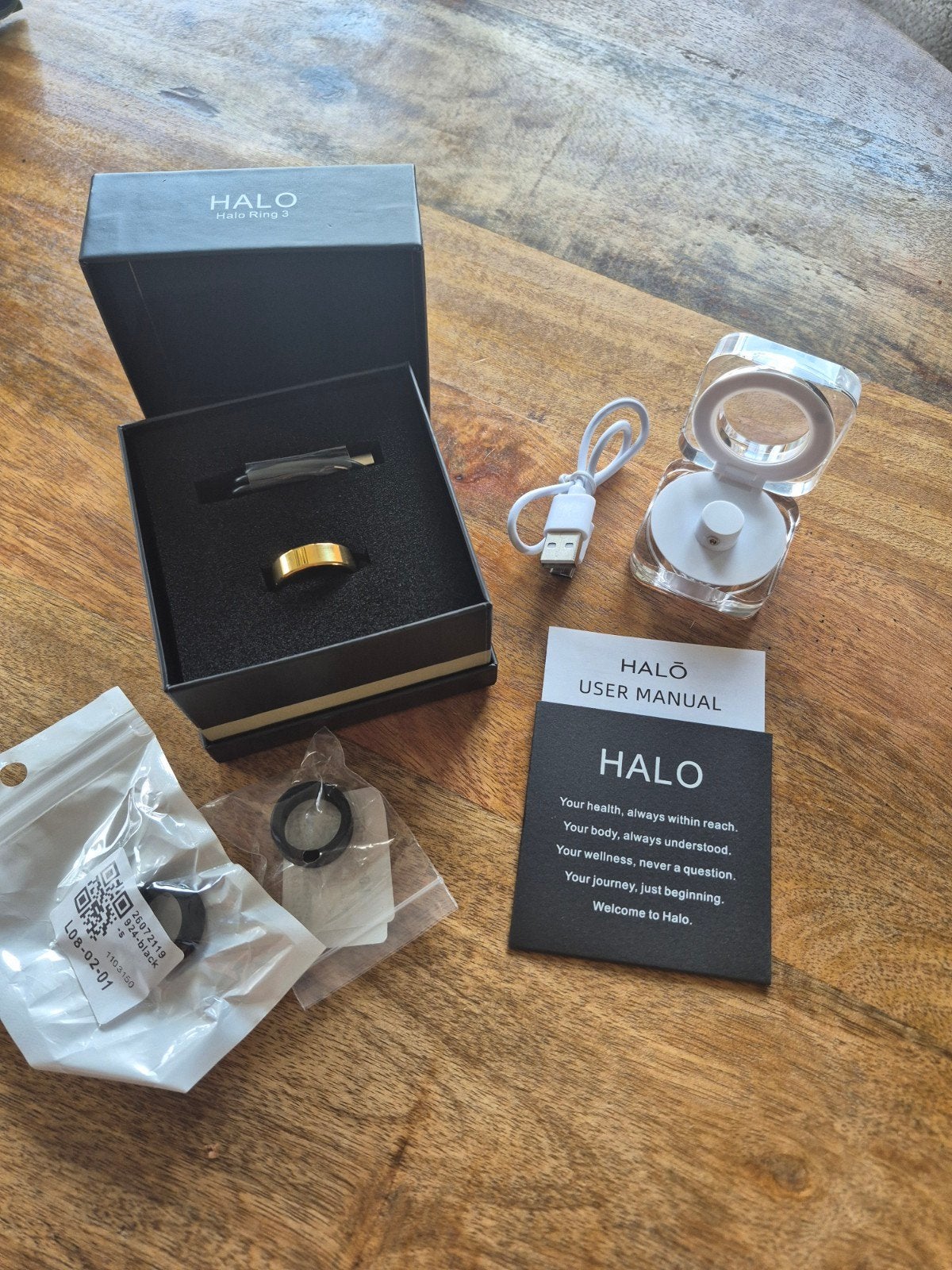 HALO ring 3 gezondheidsring, Nieuw, Ophalen of Verzenden, Dame of Heer, Goud