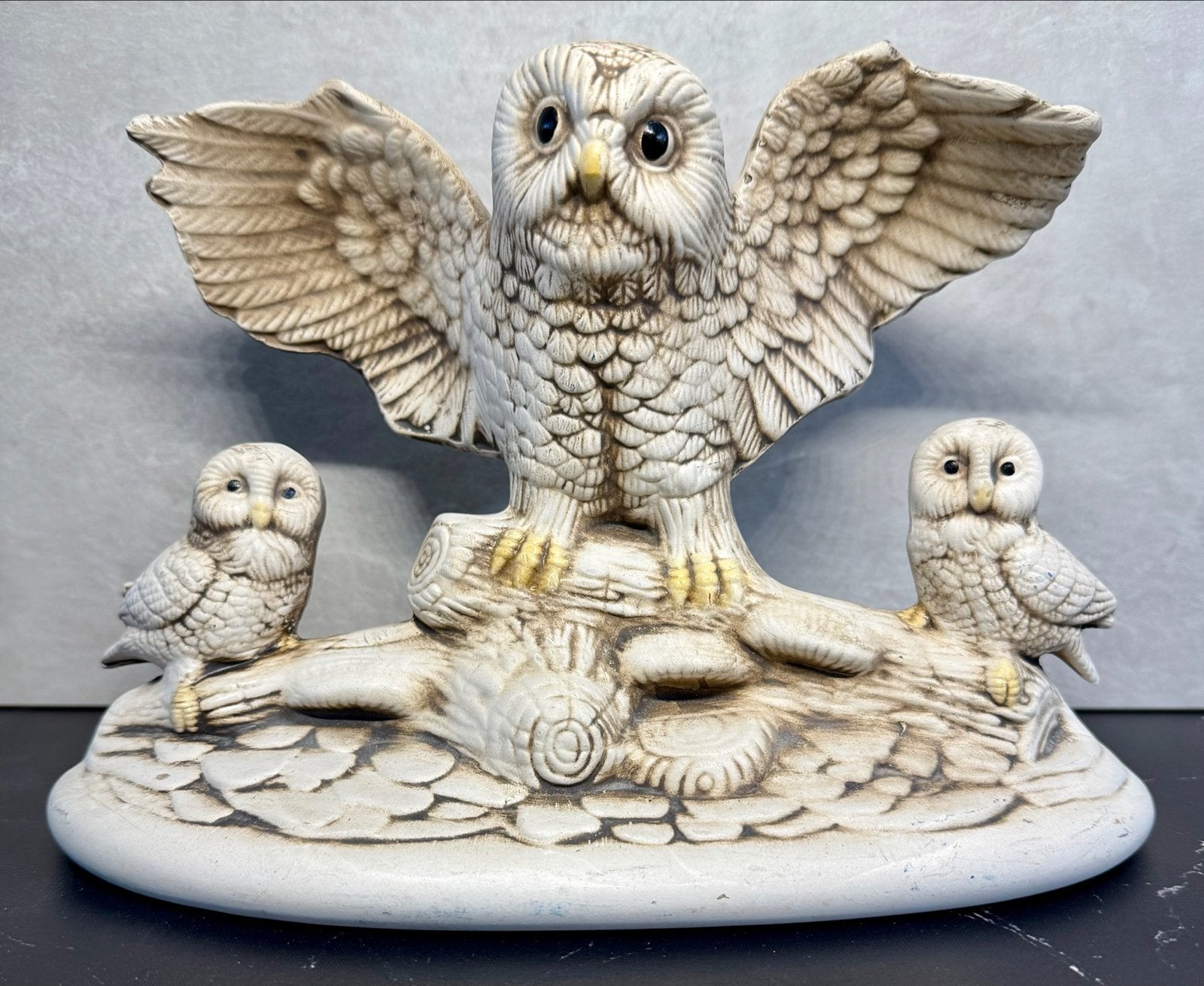 Uilenfamilie Beeldje - Decoratieve Keramische Uilen, Ophalen of Verzenden, Zo goed als nieuw, Dier