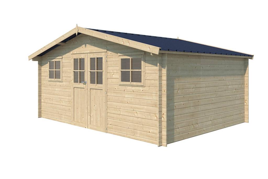 AANBIEDING Tuinhuis Blokhut Schuur Berging  HudsonXL 505x385, Ophalen of Verzenden, Nieuw, 250 cm of meer, Planken