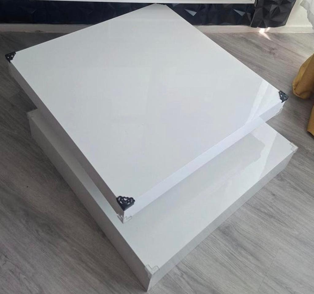 Salontafel, Huis en Inrichting, Tafels | Salontafels, 100 tot 150 cm, Vierkant, Zo goed als nieuw, Minder dan 50 cm