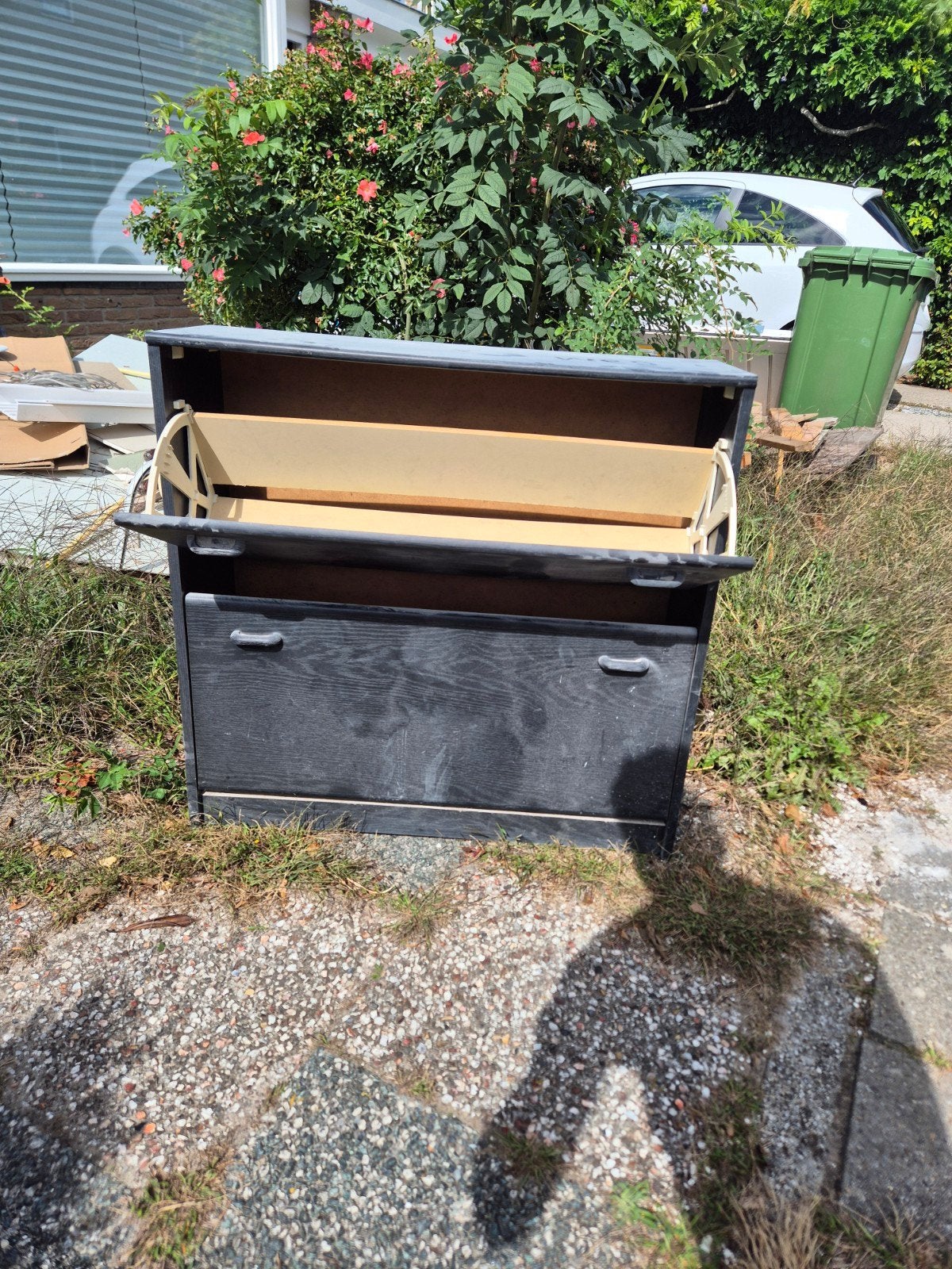 Dichte schoenenkast - 2 lades - 86.5x27.5x84.5cm, Ophalen, Gebruikt, Functioneel, Praktisch