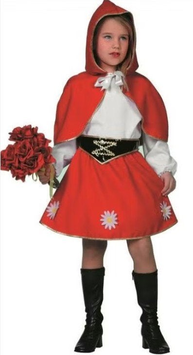Mooie Roodkapje + cape outfit mt 128, Ophalen of Verzenden, Nieuw, 122 t/m 128, Meisje