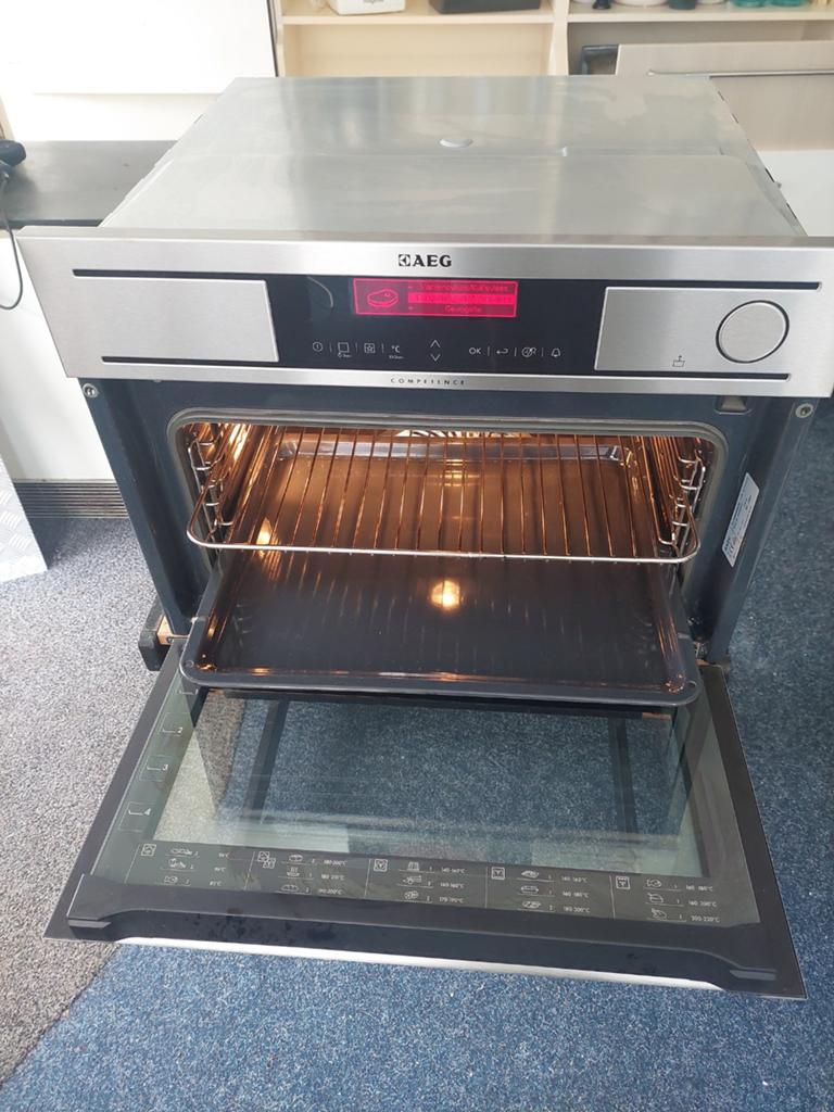 AEG inbouw oven met stoom optie, Ophalen, Zo goed als nieuw, Stoom