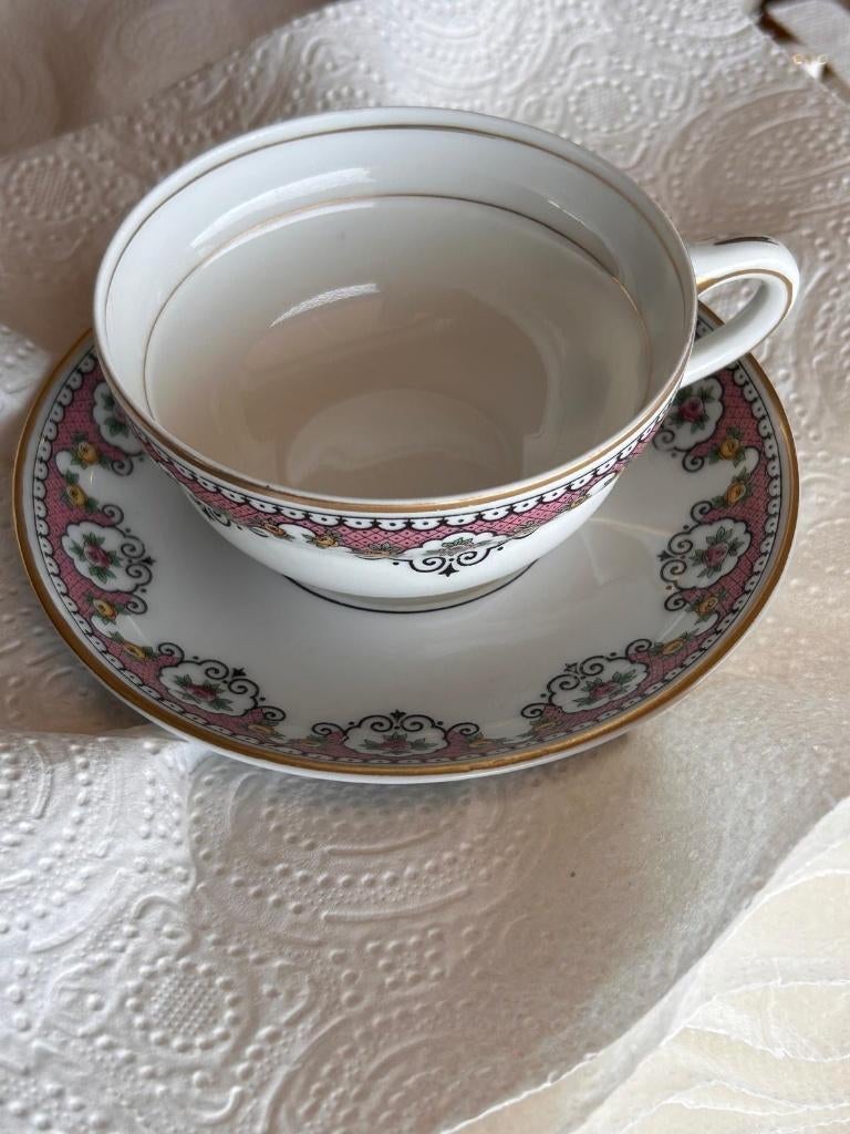 IN PRIJS VERLAAGD: Mooi klein Minton Bone China Theeservies, Ophalen