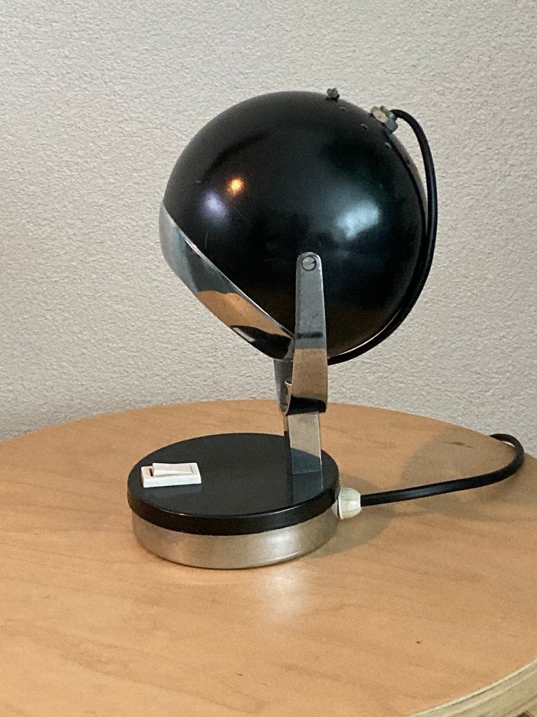Vintage Space Age "eyeball" tafellamp, jaren 60/70, Bureaulamp, Gebruikt, Overige merken, Vintage