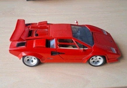Rode Lamborghini Countach modelauto, Gebruikt, Auto, 1:32 tot 1:50, Ophalen