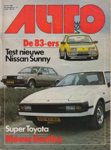Autovisie 12 1982 : Toyota Supra - Bentley Mulsanne Turbo, Ophalen of Verzenden, Gelezen, Algemeen