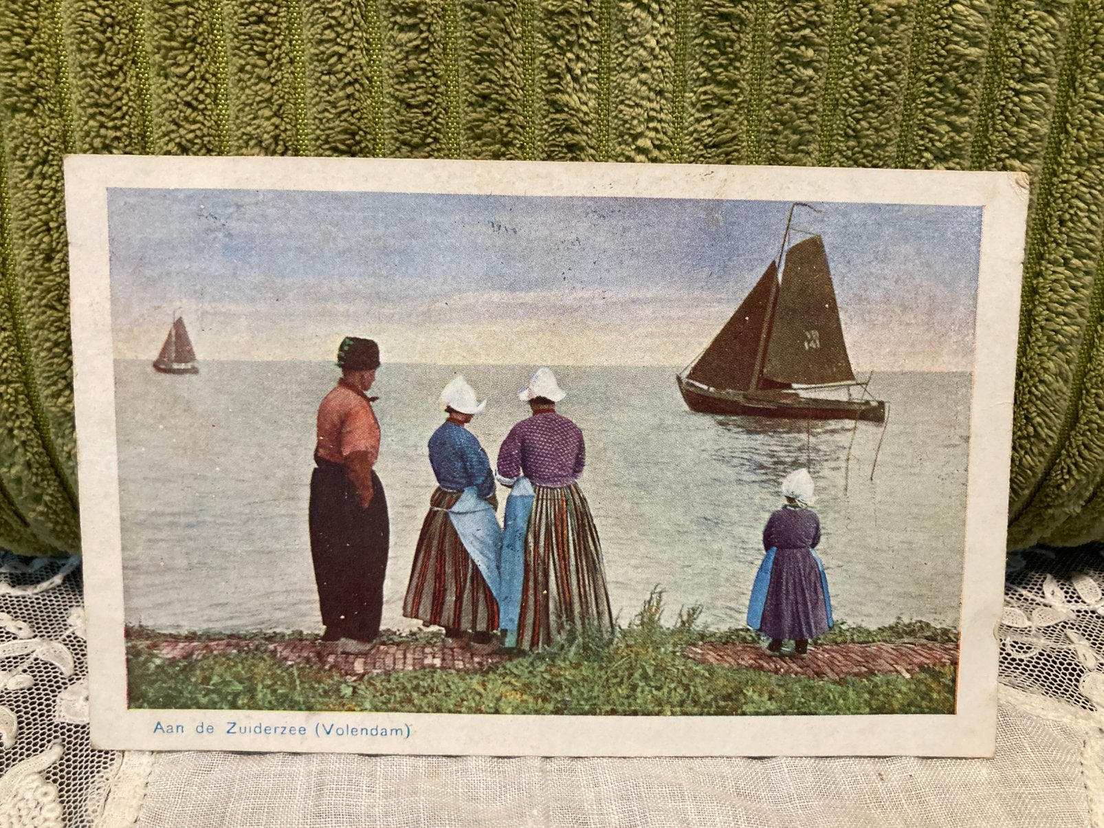 Antieke ansichtkaart Volendam (190826), Ophalen of Verzenden, 1920 tot 1940, Gelopen, Noord-Holland