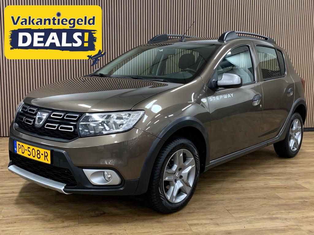 Dacia Sandero 0.9 TCe SL Stepway|Navigatie|133000KM|Airco|, Auto's, Dacia, Voorwielaandrijving, 898 cc, Stof, Bruin
