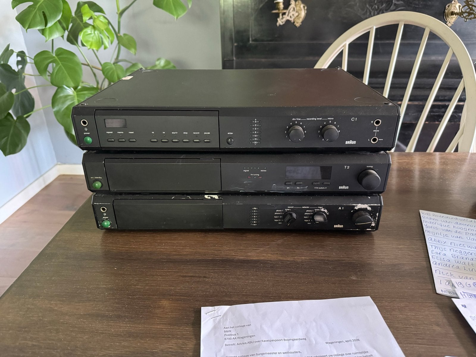 Braun Audio Systeem - C1, T2, A1 - Vintage Hifi Set, Audio, Tv en Foto, Stereo-sets, Gebruikt, Cassettedeck, Losse componenten