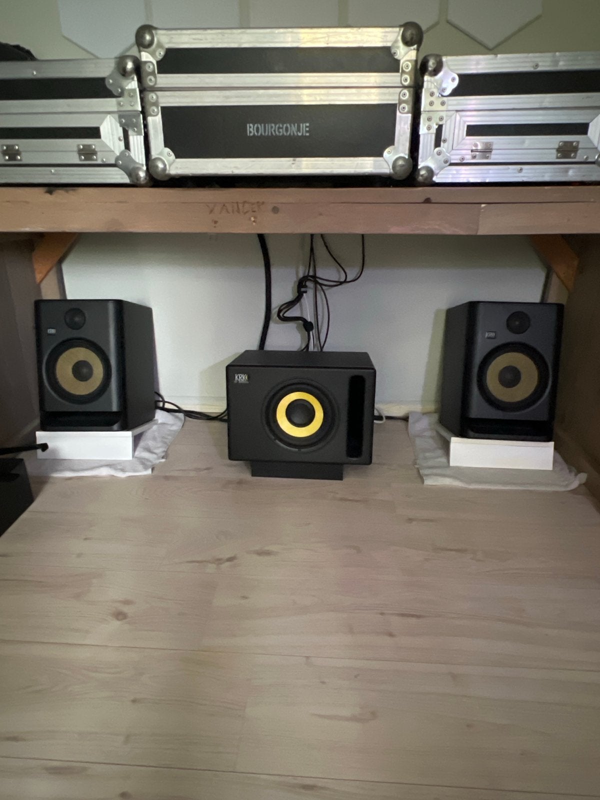 KRK Studio Set: 2x RP8 Studiomonitoren + 8.4 Subwoofer, Audio, Tv en Foto, Ophalen of Verzenden, Zo goed als nieuw, Studiomonitor