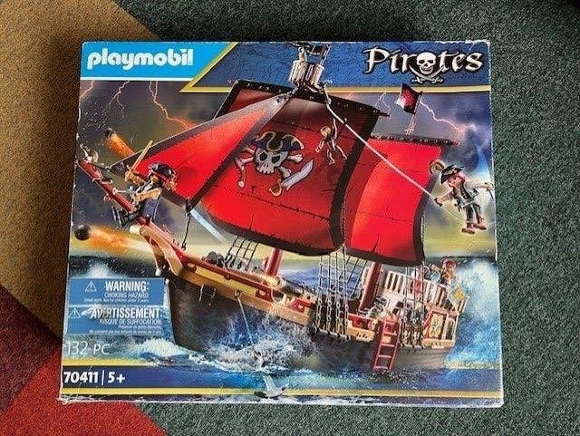 Playmobil piratenboot 70411, Ophalen of Verzenden, Zo goed als nieuw, Complete set