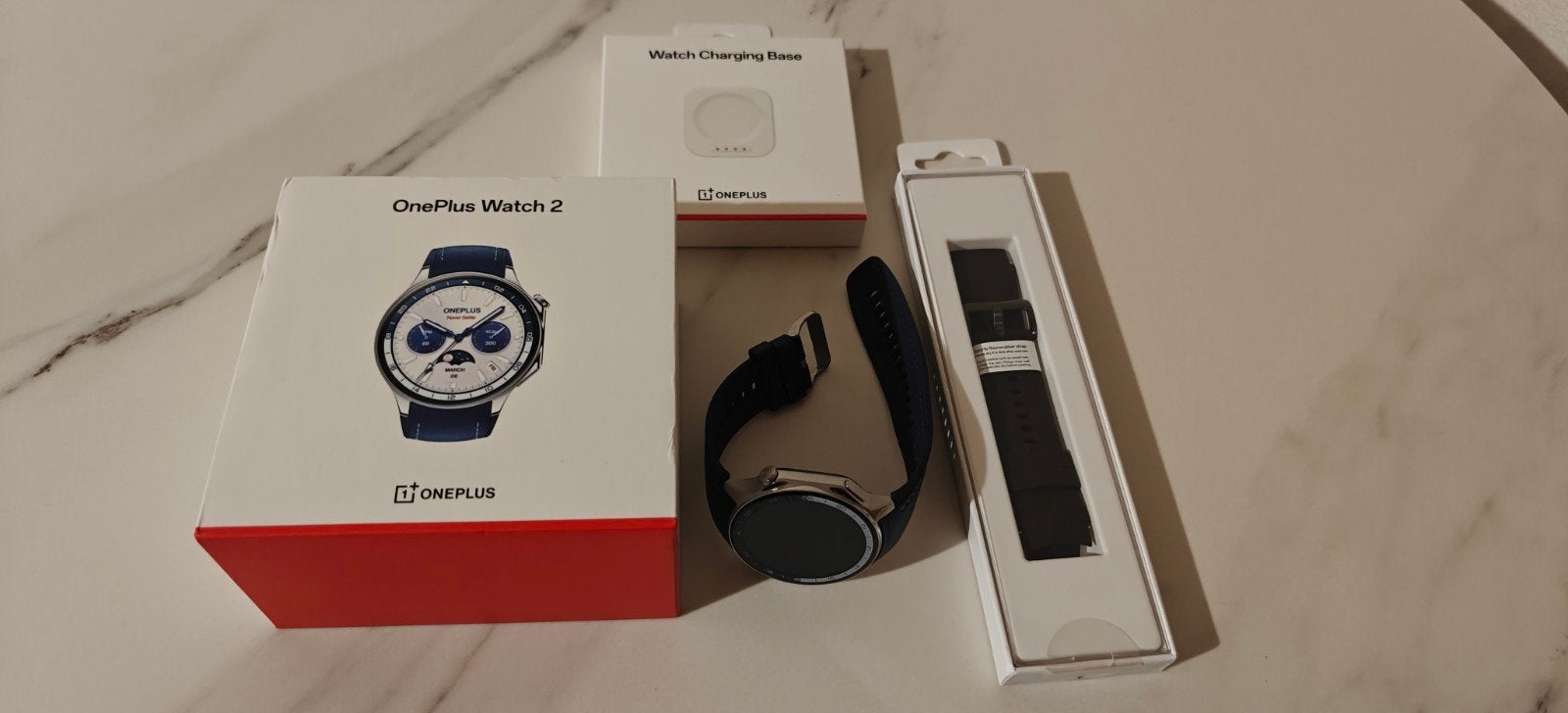 OnePlus Watch 2 - Zo goed als nieuw, Sieraden, Tassen en Uiterlijk, Smartwatches, Zo goed als nieuw, Android, Zwart, Afstand, Calorieverbanding