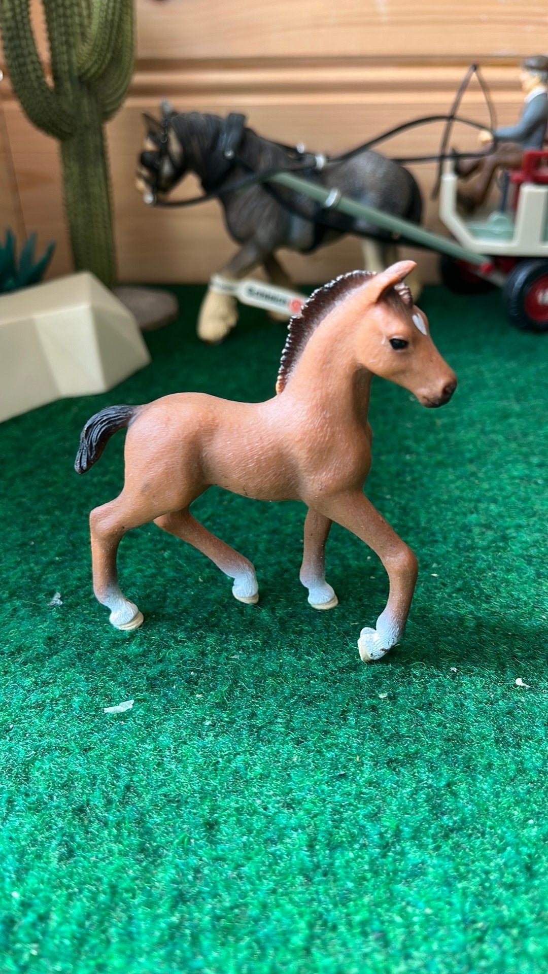 Schleich Oldenburger veulen, Ophalen of Verzenden, Zo goed als nieuw, Paard, Beeldje of Figuurtje