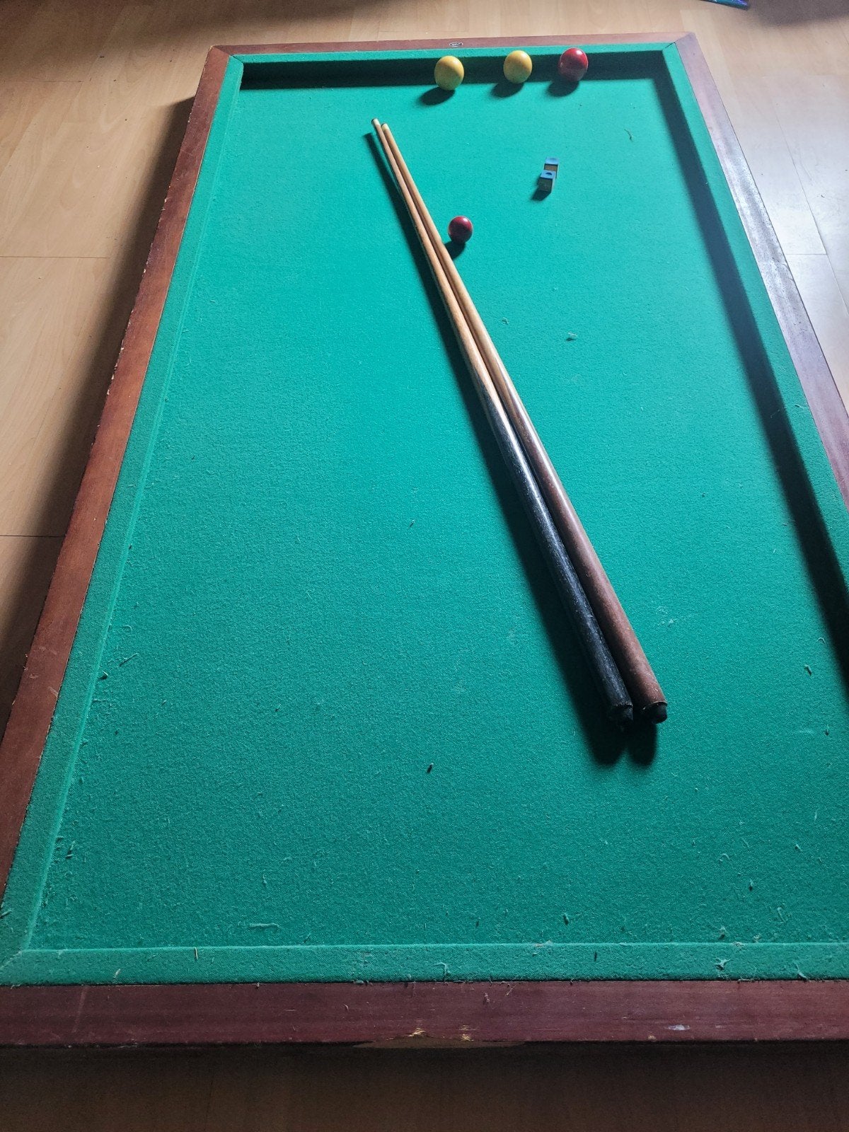 biljarttafel, Ophalen, Biljarttafel