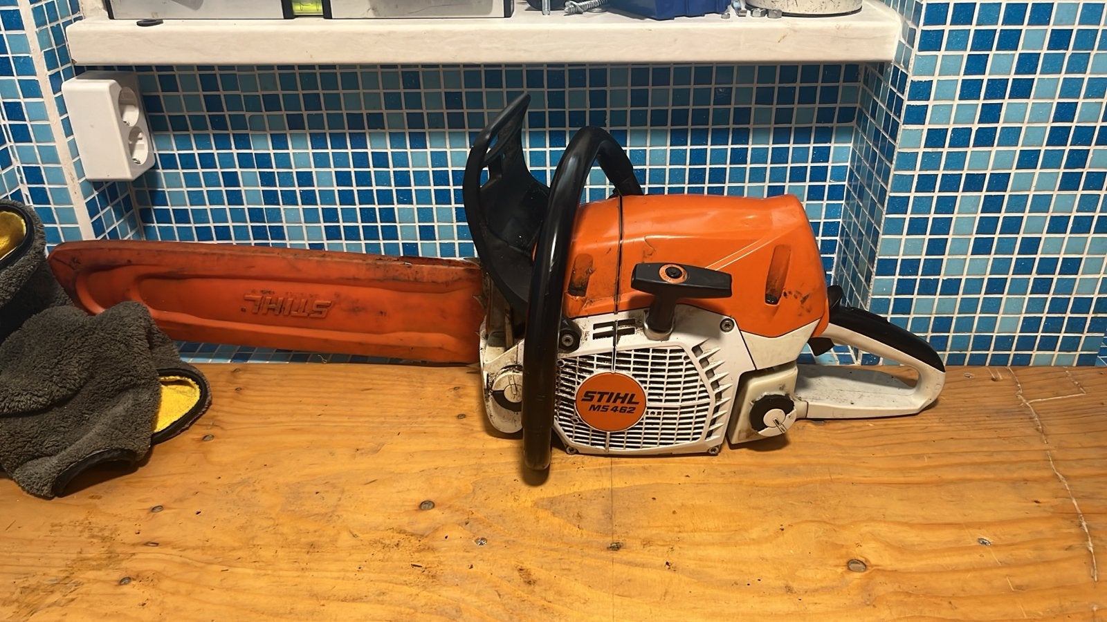 Stihl MS 462 Motorzaag - Krachtige Kettingzaag, Ophalen, Gebruikt, 70 mm of meer, Kettingzaag